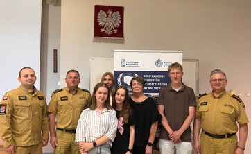 Spotkanie studentów z przedstawicielami Państwowej Straży Pożarnej,