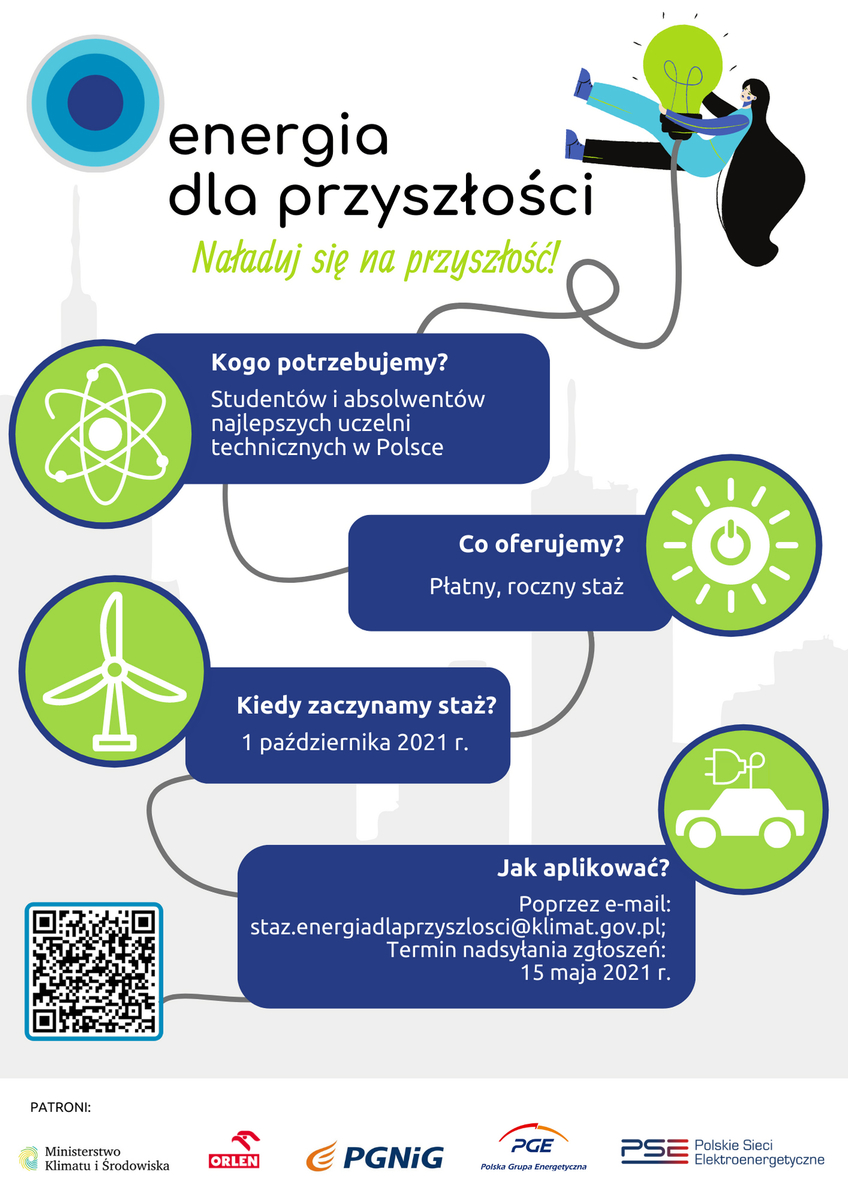  VI edycji PROGRAMU STAŻOWEGO „ENERGIA DLA PRZYSZŁOŚCI”