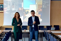 Dziekan WZ, dr hab. Beata Zatwarnicka-Madura, prof. PRz i dr hab. Jacek Strojny, prof. PRz, fot. J. Stecko