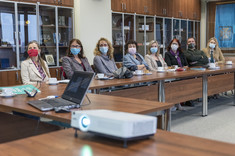 Uczestnicy konferencji, pierwsza z lewej dr inż. Ewa Lipińska, fot. A. Surowiec