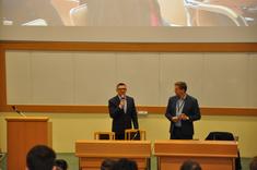 Od lewej: dr inż. Paweł Dobrzański; Marcin Rogusz