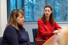 Dr Larysa Lysak i dr Alla Karnaukh-Brożyna,