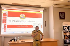 Spotkanie studentów z przedstawicielami Państwowej Straży Pożarnej,