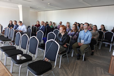 Uczestnicy konferencji naukowej podczas wystąpień, fot. U. Bysiewicz.