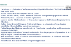 Lista wyróżnionych