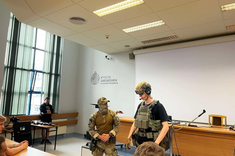 Spotkanie studentów z funkcjonariuszami SPKP Rzeszów na Wydziale Zarządzania,