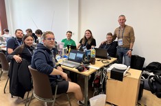 Hackathon SPACESHIELD Hack z udziałem studentów z Koło Naukowego „Eskadra”,
