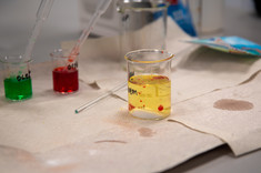 Sprzęt w laboratorium. 