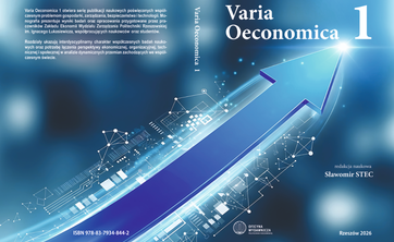 Ukazała się monografia naukowa „Varia Oeconomica 1”