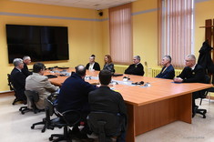 Spotkanie przedstawicieli Wydziału Zarządzania i AMW, fot. K. Miłosz