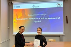 Seminarium naukowe „Bezpieczeństwo wewnętrzne w obliczu współczesnych zagrożeń”,