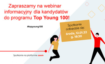 Plakat na temat piątej edycji programu Top Young 100