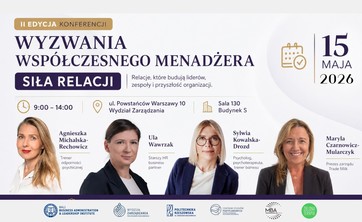 II edycja konferencji „Wyzwania współczesnego menadżera – siła relacji”,