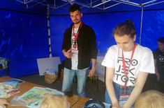 Studenci z Programu PROJEKTOR, fotografia udostępniona przez studentów WZ - wolontariuszy wydarzenia