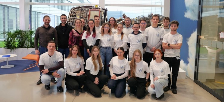 Wizyta studyjna SKNL „LogON” w MTU Aero Engines Polska,