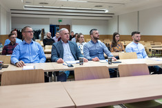 Studenci studiów podyplomowych podczas inauguracji, fot. A. Surowiec 