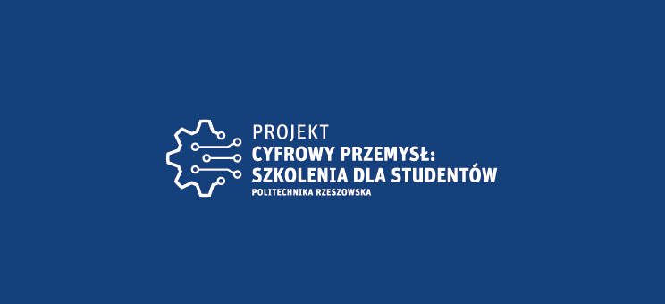 Logo projektu pn. „Cyfrowy przemysł: szkolenia dla studentów”