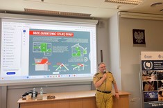 Spotkanie studentów z przedstawicielami Państwowej Straży Pożarnej,