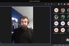 Wystąpienie Karola Kibałko (zrzut ekranu)