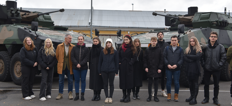 Studenci Wydziału Zarządzania z wizytą w 1. Batalionie Strzelców Podhalańskich,