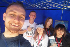 Studenci z Programu PROJEKTOR, fotografia udostępniona przez studentów WZ - wolontariuszy wydarzenia