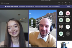 Uczestnicy seminarium podczas obrad (zrzut ekranu)