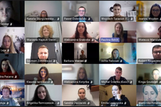 Uczestnicy i organizatorzy konkursu - zrzut ekranu