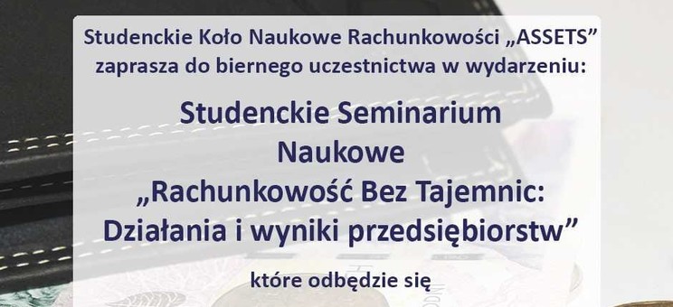 Seminarium Naukowe: Rachunkowość Bez Tajemnic,