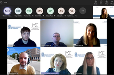 Uczestnicy seminarium podczas obrad (zrzut ekranu)