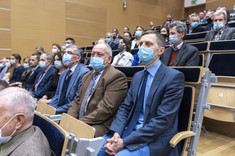 Nadrodzeni pracownicy WZ - na pierwszym planie od prawej: prof. M. Ruszel, prof. G. Zamoyski i prof. S. Gędek, fot. A. Surowiec