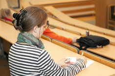 Studentka uczestnicząca w szkoleniu, fot. I. Oleniuch