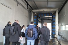 Zajęcia praktyczne studentów logistyki na terenie zajezdni MPK w Rzeszowie,