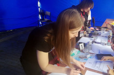 Warsztaty z daktyloskopii, fotografia udostępniona przez studentów WZ - wolontariuszy wydarzenia