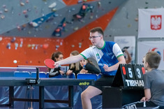 Tenisista KU AZS PRz Michał Majcher, fot. A. Surowiec.