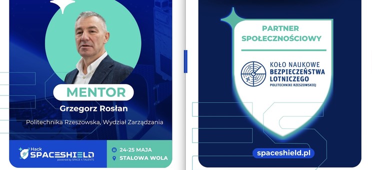 Hackathon SPACESHIELD Hack z udziałem studentów z Koło Naukowego „Eskadra”