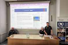Spotkanie z funkcjonariuszami Służby Więziennej ZK w Łupkowie,