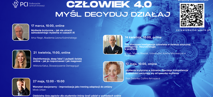 Program Człowiek 4.0 – zaproszenie dla studentów i pracowników uczelni,