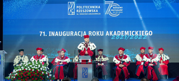 Rozpoczęcie inauguracji przez JM Rektora prof. dr hab. inż. Piotra Koszelnika, fot. A. Surowiec.