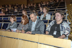 Od lewej: Małgorzata Doroszkiewicz, Agnieszka Kozik, Tomasz Gajdek i Katarzyna Kurek, fot. Beata Motyka