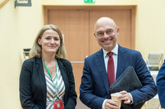 Od lewej: dr Jolanta Stec-Rusiecka i dr Michał Kurtyka, fot. A. Surowiec