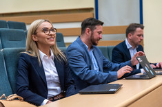 Od lewej Anna Koral-Zagórska, Mariusz Tokarski, Marcin Siemek, fot. Arkadiusz Surowiec