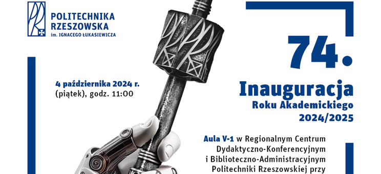 Zaproszenie na 74. inaugurację roku akademickiego na PRz