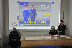 Spotkanie z funkcjonariuszami Służby Więziennej ZK w Łupkowie,