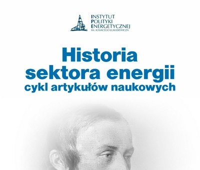 Grafika informująca o cyklu artykułów naukowych Historia sektora energii, grafika udostępniona przez organizatora.