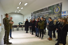 Studenci Wydziału Zarządzania z wizytą w 1. Batalionie Strzelców Podhalańskich,