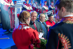 Medal Komisji Edukacji Narodowej odbiera dr hab. Eugeniusz Moczuk, fot. A. Surowiec.