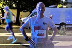 Pracownik Wydziału Zarządzania Politechniki Rzeszowskiej w 34. Biegu Powstania Warszawskiego,