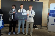 Hackathon SPACESHIELD Hack z udziałem studentów z Koło Naukowego „Eskadra”,