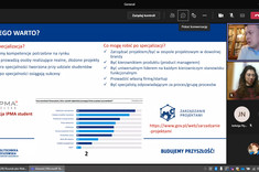 Dr hab. Jacek Strojny, prof. PRz podczas prezentacji (zrzut ekranu)