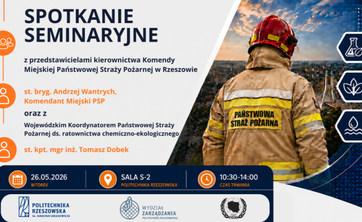 Spotkanie seminaryjne z przedstawicielami PSP,